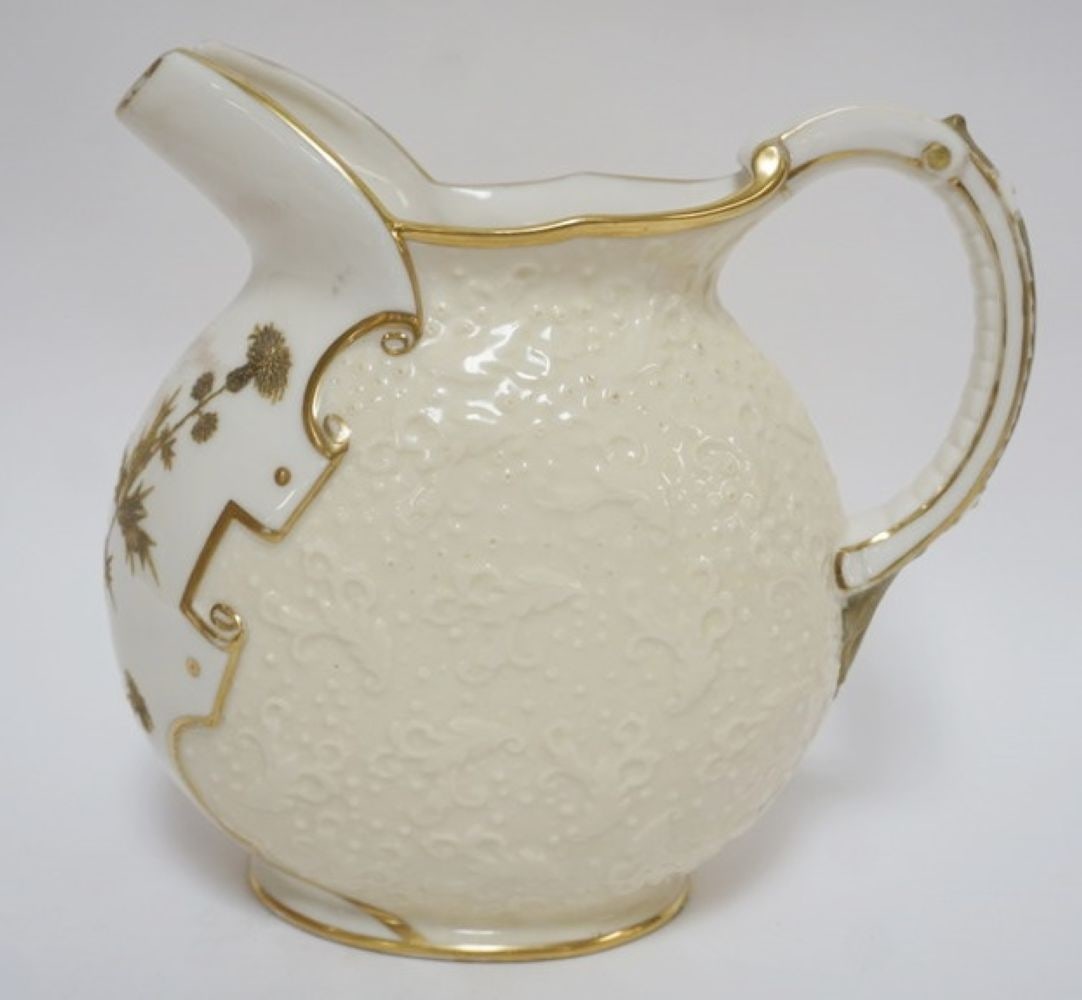 OTT & BREWER AMERICAN BELLEEK PITCHER (1 of 7)