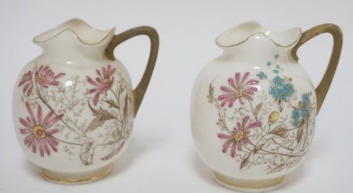 OTT & BREWER AMERICAN BELLEEK MINI PITCHERS