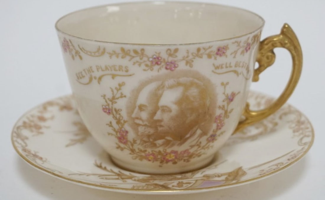 AMERICAN BELLEEK CUP & SAUCER (1 of 8)
