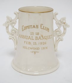 LENOX BELLEEK GREEN MARK PRESENTATION VASE