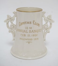 LENOX BELLEEK GREEN MARK PRESENTATION VASE