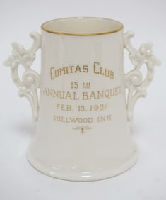 LENOX BELLEEK GREEN MARK PRESENTATION VASE