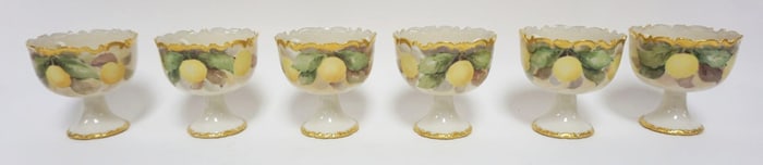 6 AMERICAN BELLEEK POSSIBLE SHRIMPS