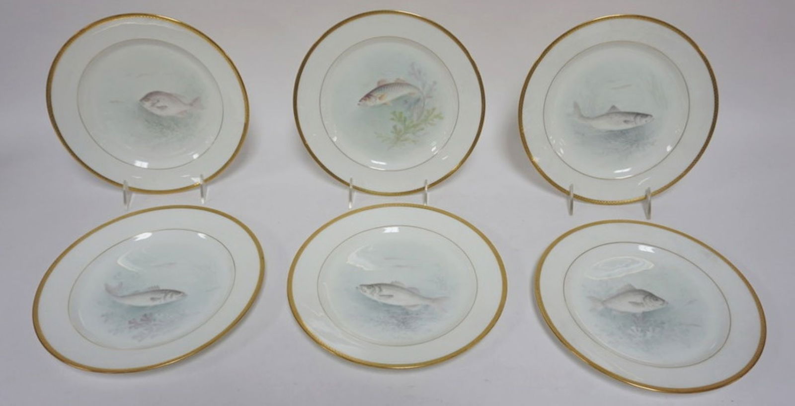6 LENOX MORLEY FISH PLATES (1 of 8)