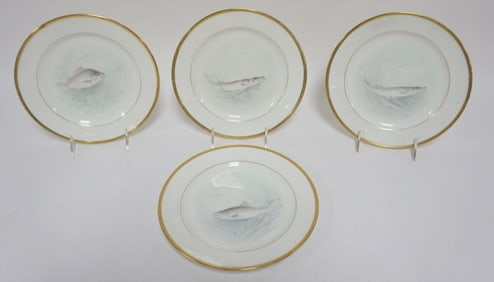 4 LENOX MORLEY FISH PLATES