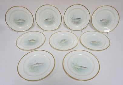 9 LENOX MORLEY FISH PLATES
