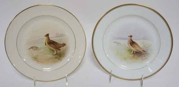 2 LENOX J NOSEK & MORLEY GAME PLATES