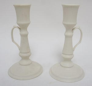 LENOX GREEN MARK PARIAN CHAMBER STICKS