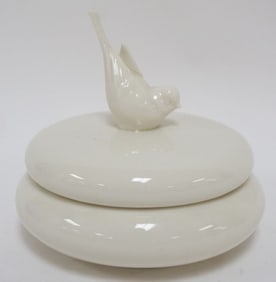 LENOX GREEN MARK COVERED ROUND BOX