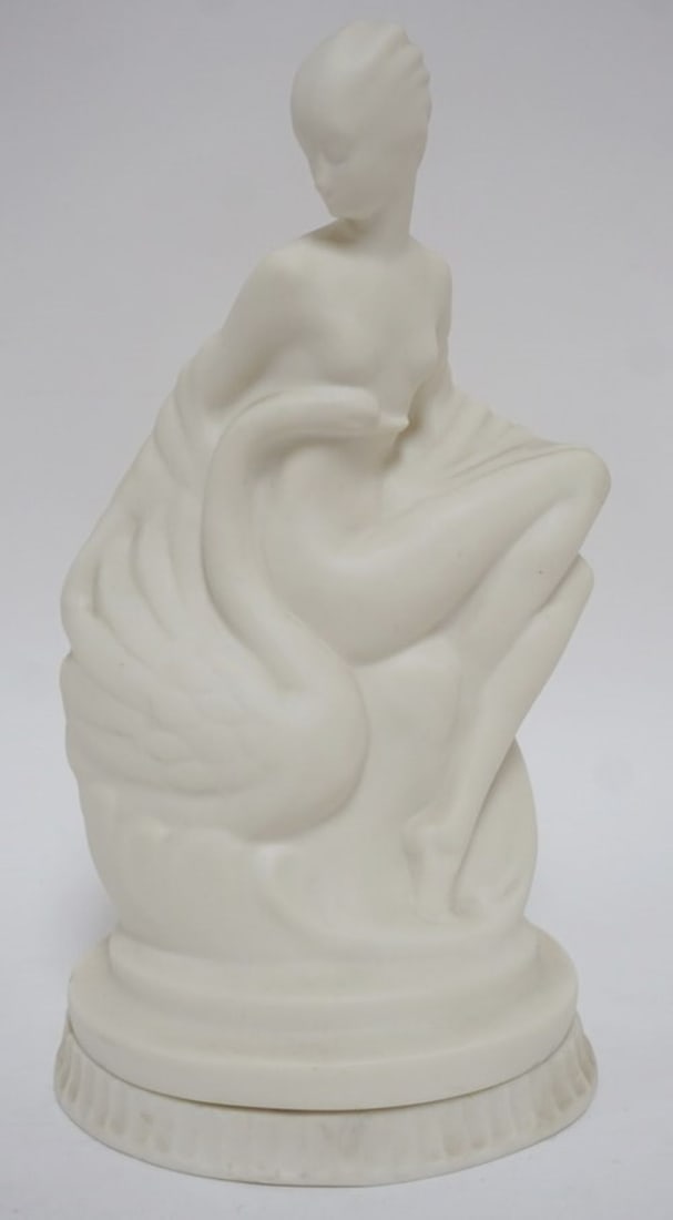 LENOX 1929 LEDA & SWAN LAMP FIXTURE (1 of 7)