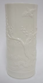 LENOX GREEN MARK EMBOSSED ASIAN VASE