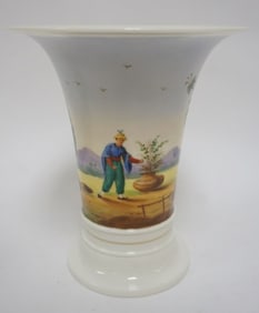 LENOX GREEN MARK FLAIR NECKED VASE
