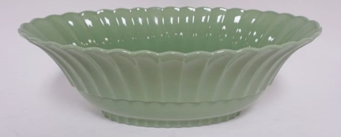 LENOX GREEN CONSOLE BOWL