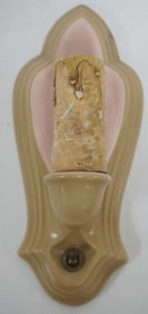 LENOX PINK AND BROWN WALL SCONCE