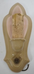 LENOX PINK AND BROWN WALL SCONCE