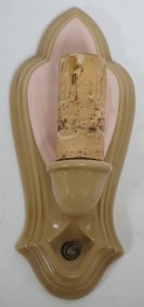 LENOX PINK AND BROWN WALL SCONCE