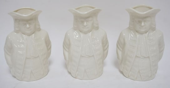 3 LENOX GREEN MARK WILLIAM PENN PITCHERS
