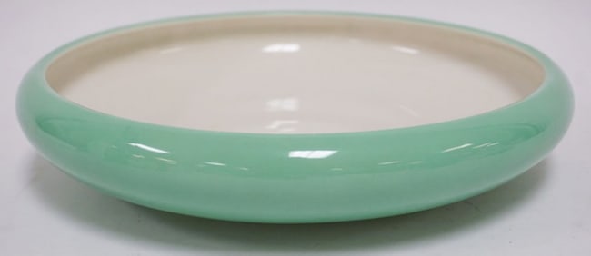 LENOX GREEN SHALLOW BOWL