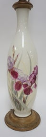 LARGE PORCELAIN FLORAL TABLE LAMP
