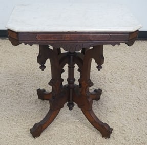 VICTORIAN MARBLE TOP TABLE