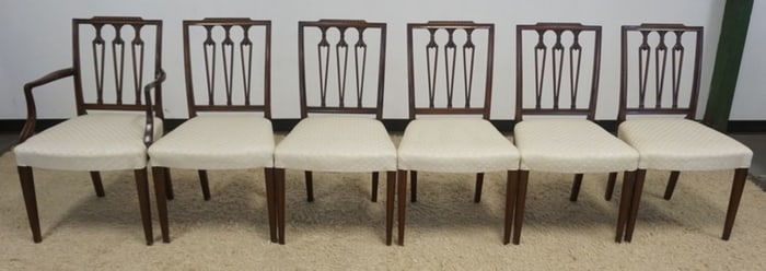 ANTIQUE PETITE MAHOGANY DINING CHAIRS