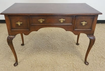 ENGLISH BURL WOOD WRITING TABLE