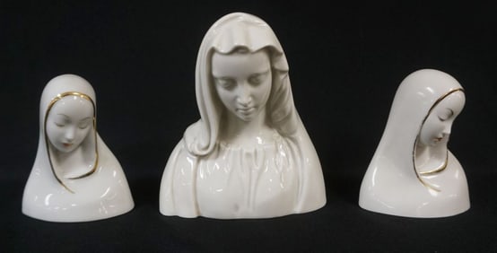 BOEHM PORCELAIN MADONNA BUSTS
