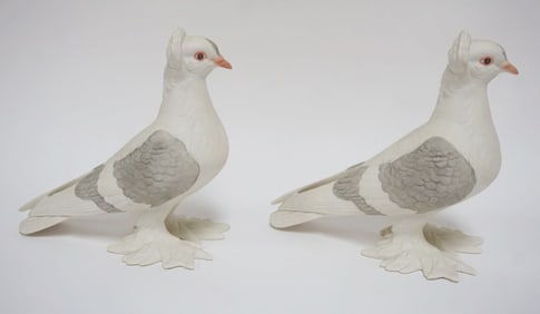 BOEHM PORCELAIN TUMBLER PIGEONS