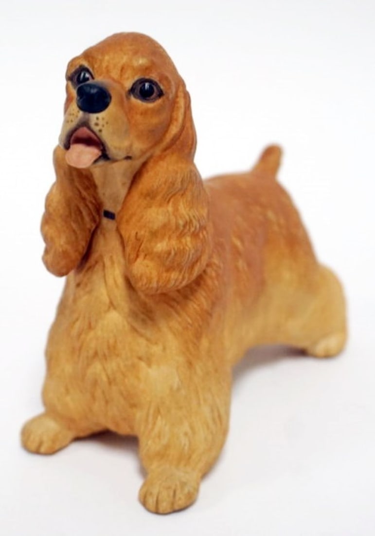 BOEHM PORCELAIN COCKER SPANIEL FIGURE (1 of 5)