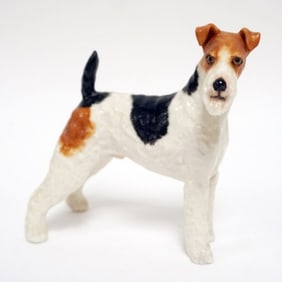 BOEHM PORCELAIN WIRE TERRIER FIGURE