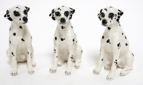 BOEHM PORCELAIN DALMATION FIGURES