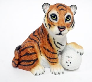 BOEHM PORCELAIN TIGERFIGURE