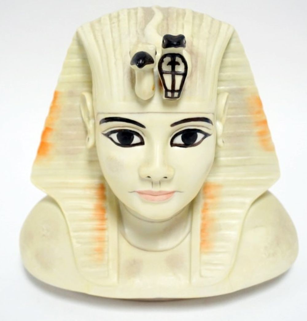 BOEHM TUTANKHAMUN BUST LTD ED: BOEHM TUTANKHAMUN BUST, LIMITED EDITION EGYPT SALUTES THE US BICENTENNIAL #162, APPROXIMATELY 9 IN H