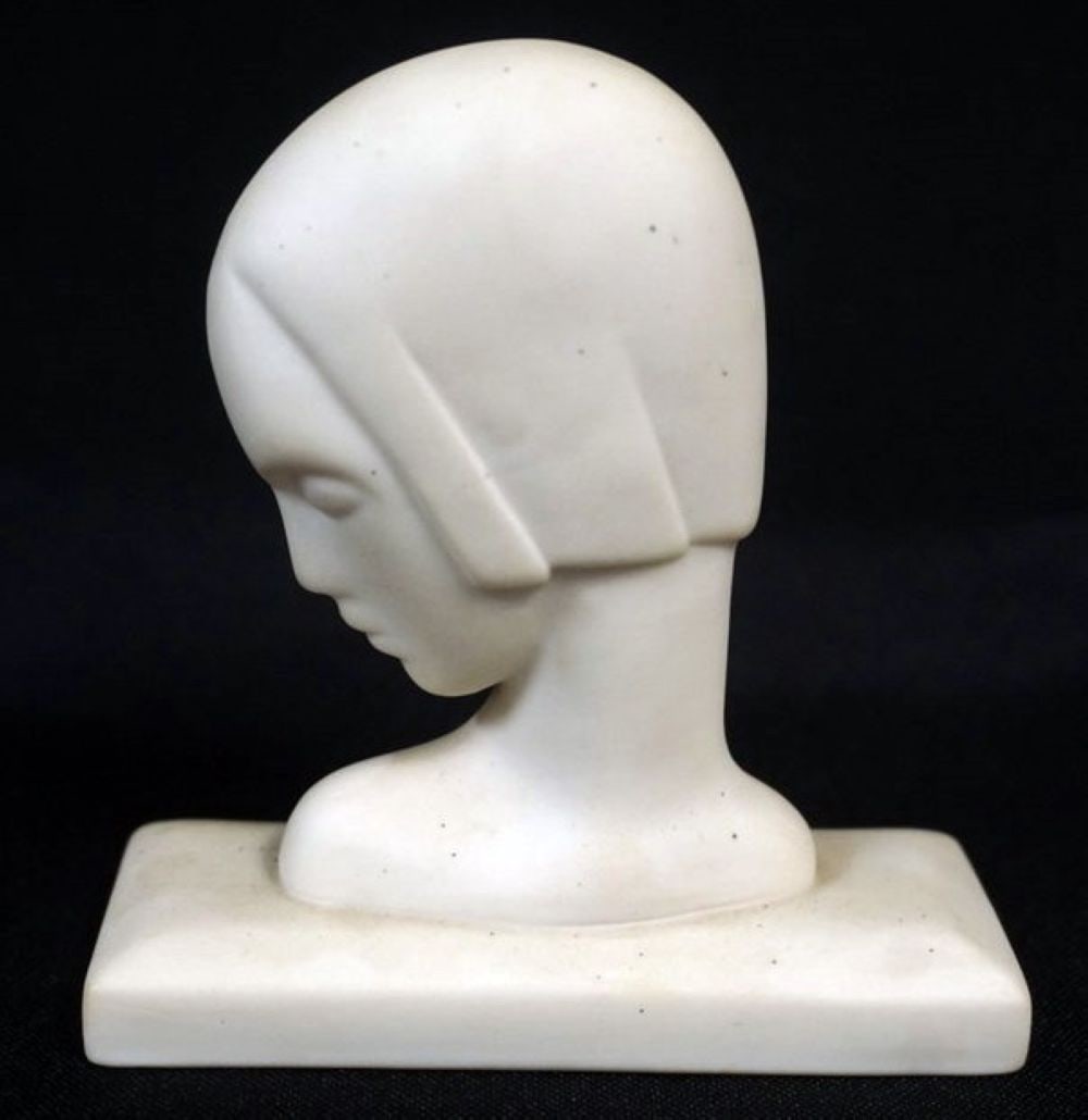 PARIAN ART DECO PROFILE OF WOMAN (1 of 4)
