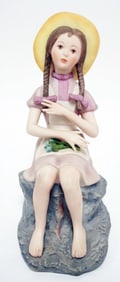 LASZLO ISPANKY SEATED YOUNG GIRL