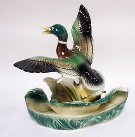 MCM DUCK TV LAMP AND PLANTER
