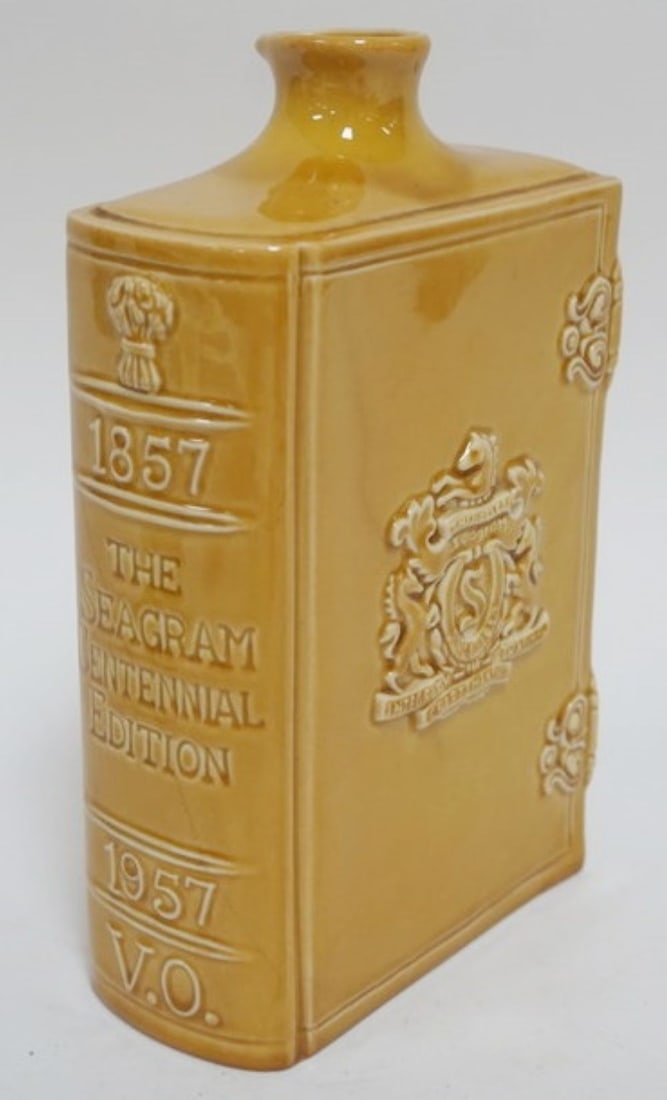 LENOX 1957 SEAGRAM CENTENNIAL BOTTLE: LENOX 1957 CENTENNIAL BOTTLE, APPROXIMATELY 8 1/2 IN H