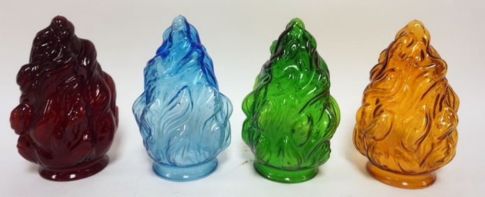 COLORED GLASS LAMP SHADES