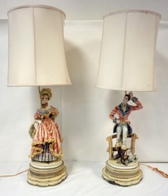 PORCELAIN FIGURAL TABLE LAMPS