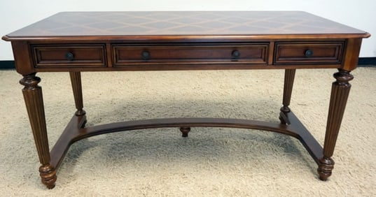 HOOKER DESK WITH PARQUET TOP