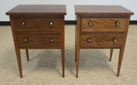 PR MAHOGANY BEDSIDE STANDS