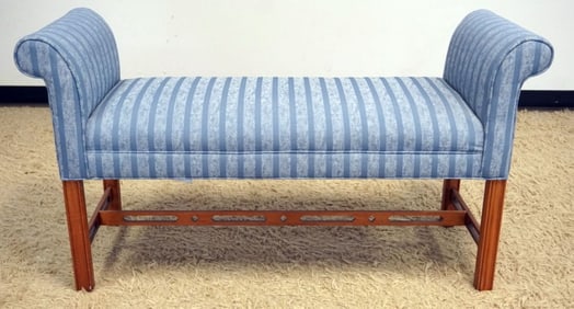 ETHAN ALLEN UPHOLSTERED WINDOW BENCH