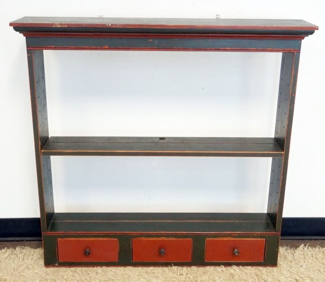 DAVID T SMITH & CO BENCH MADE WALL SHELF (1 of 3)