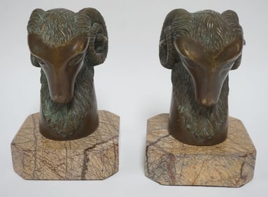 THEODORE ALEXANDER BRONZE RAMS