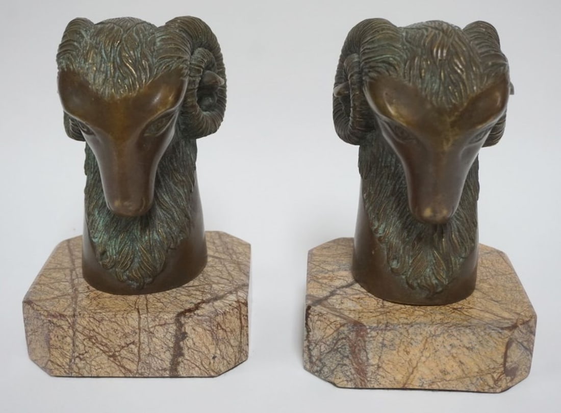 THEODORE ALEXANDER BRONZE RAMS