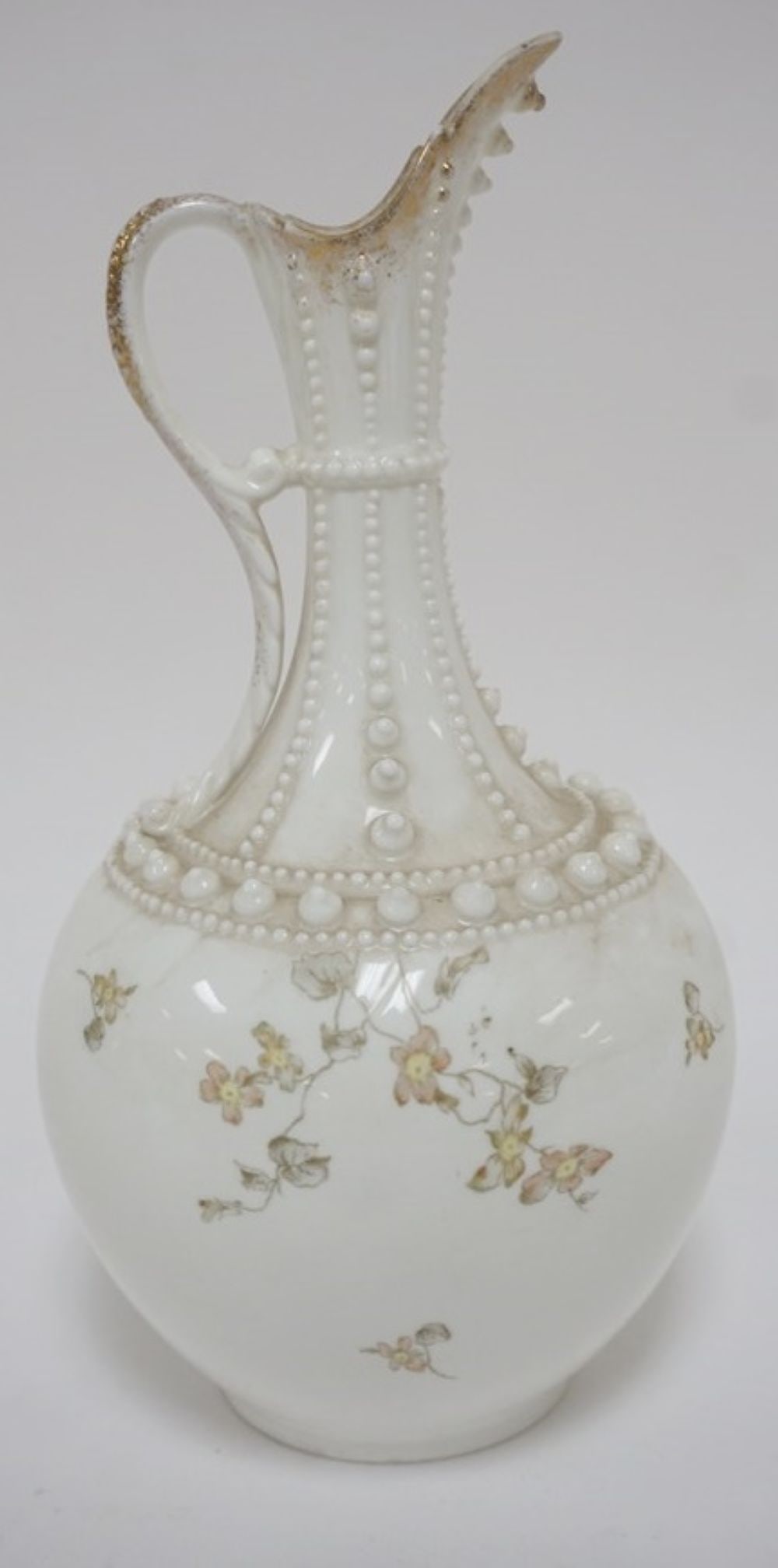 KNOWLES TAYLOR LOTUS WARE EWER: KNOWLES TAYLOR, KNOWLES LOTUS WARE EWER APPROXIMATELY 10 IN H