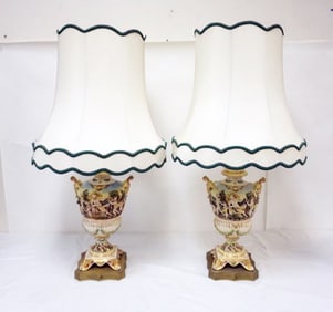 PR CAPIDOMONTE TABLE LAMPS