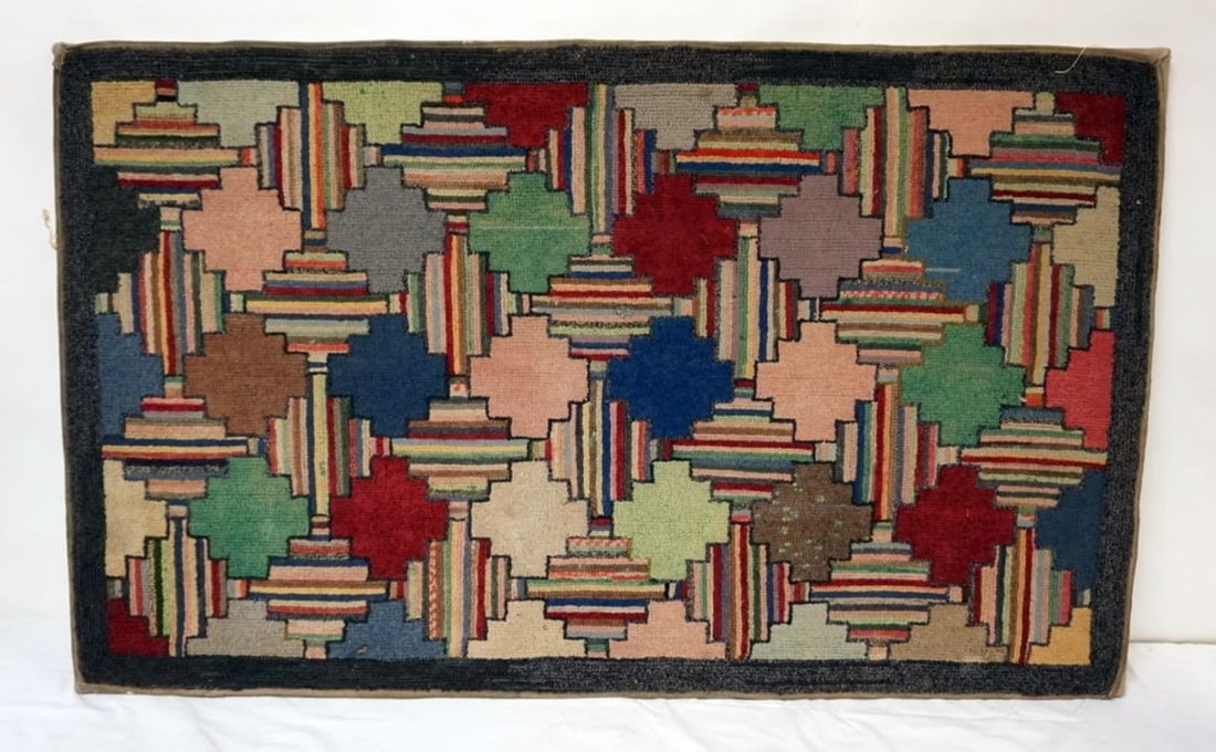 PRIMITIVE WOVEN THROW RUG (1 of 5)