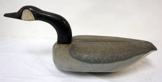 LARGE CARVED WOOD GOOSE