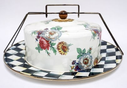 MACKENZIE CHILDS CAKE CARRIER